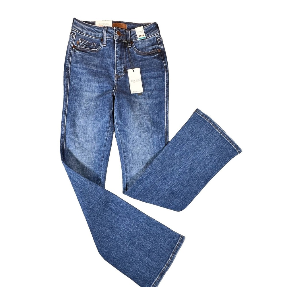 Judy Blue Womens Jeans High Waist Bootcut Dark Wash Size 1 / 25 Western Cowgirl